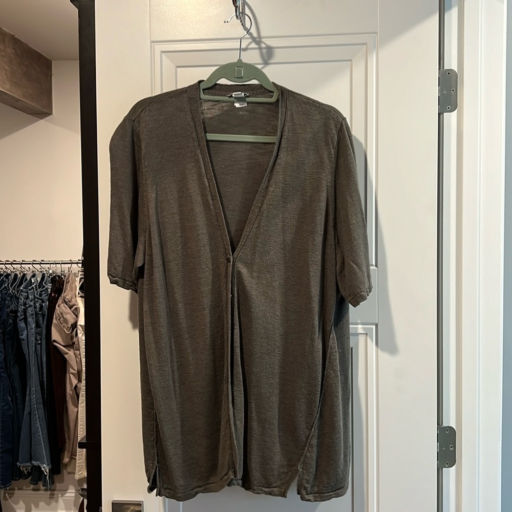 J Jill women’s lightweight short sleeve cardigan sweater